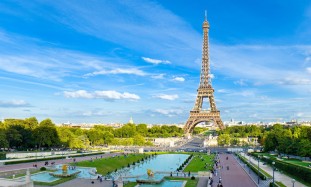 The Eiffel tower in Paris