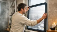 Controfinestra interna fai da te: il trucco semplice per dire addio agli spifferi in bagno