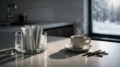 Come usare un portapenne girevole per organizzare gli stick di caffè e tè in cucina