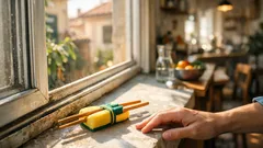 Il trucco da 1 minuto per pulire i binari delle finestre con una spugna fai da te