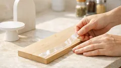 Mini libreria a 3 ripiani senza attrezzi: il DIY facile che mette ordine in cucina