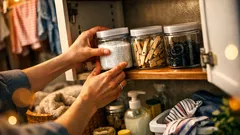 Il barattolo MUJI per i sali da bagno che ti salva dal disordine in lavanderia