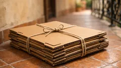 Il trucco delle incisioni per legare i cartoni senza far scivolare lo spago