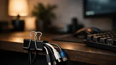 Organizzare i cavi in casa con una clip fermacarte: il trucco semplice che funziona davvero